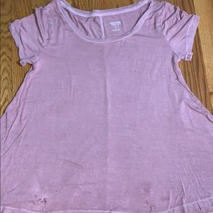 Mossimo Supply Co. Mauve Flowy T-Shirt